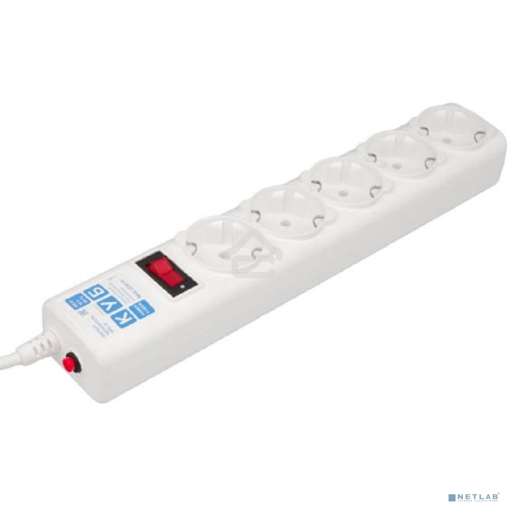 Сетевой фильтр Powercube SPG-B-10-WHITE 3м (5 розеток) белый (коробка)