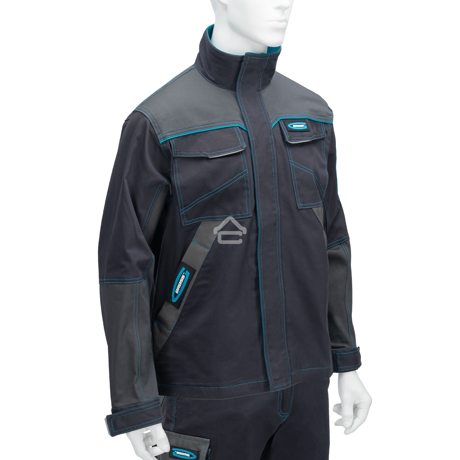 Куртка профессиональная рабочая, 97% хлопок 3% спандекс, XXXL Gross