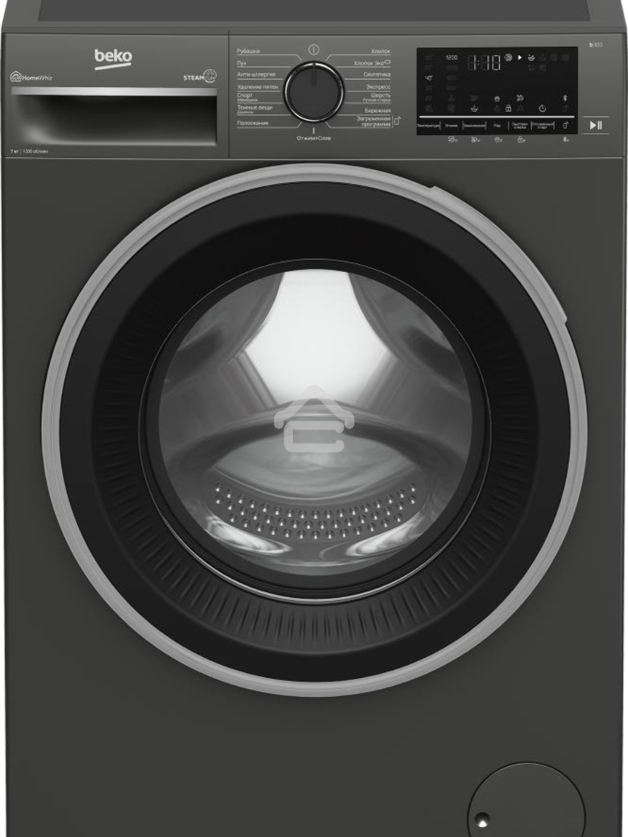 Стиральная машина Beko B3WFR572AB темно-серый, загрузка фронтальная 7 кг, 1200 об/мин., класс: А