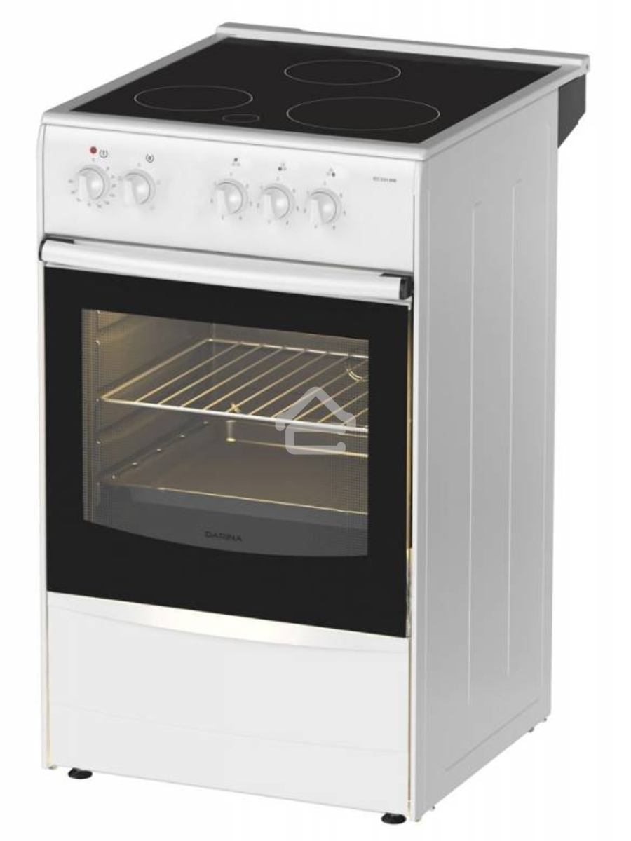 Плита электрическая Darina 1B EC 331 606 W белый/черный, конфорок 3 шт, духовка 50 л, 50 см x 85 см x 56 см