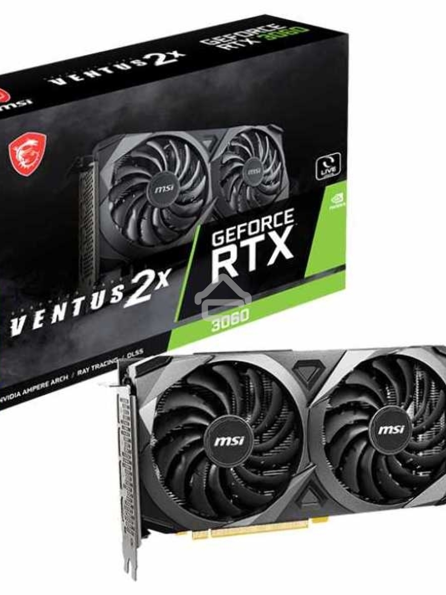 Видеокарта MSI RTX3060 VENTUS 2X 12G PCI-E 4.0 12288Mb 192 GDDR6 1680/15000 HDMIx1 DPx3 HDCP Ret