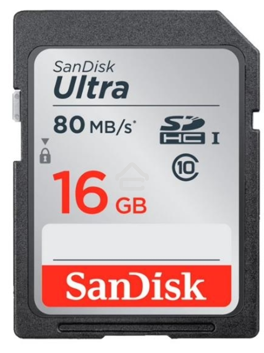 Флеш карта SDHC 16Gb Class10 Sandisk SDSDUNC-016G-GN6IN Ultra 80