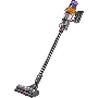 Пылесос вертикальный Dyson V15 Detect Absolute (SV47) желтый/никель, питание от аккумулятора, 220 Вт, уборка сухая, пылесборник 0.76 л, работа от АКБ max - 60 мин