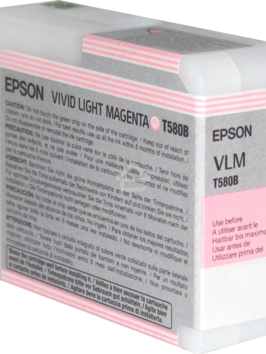 Картридж струйный Epson C13T580B00 светло-пурпурный (80ml)