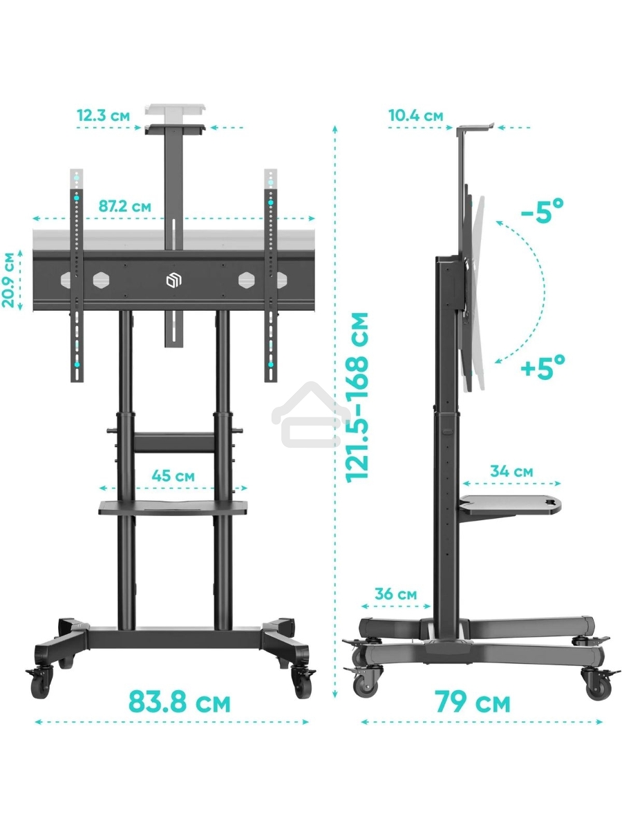 Стойка ONKRON TS1891 черный
