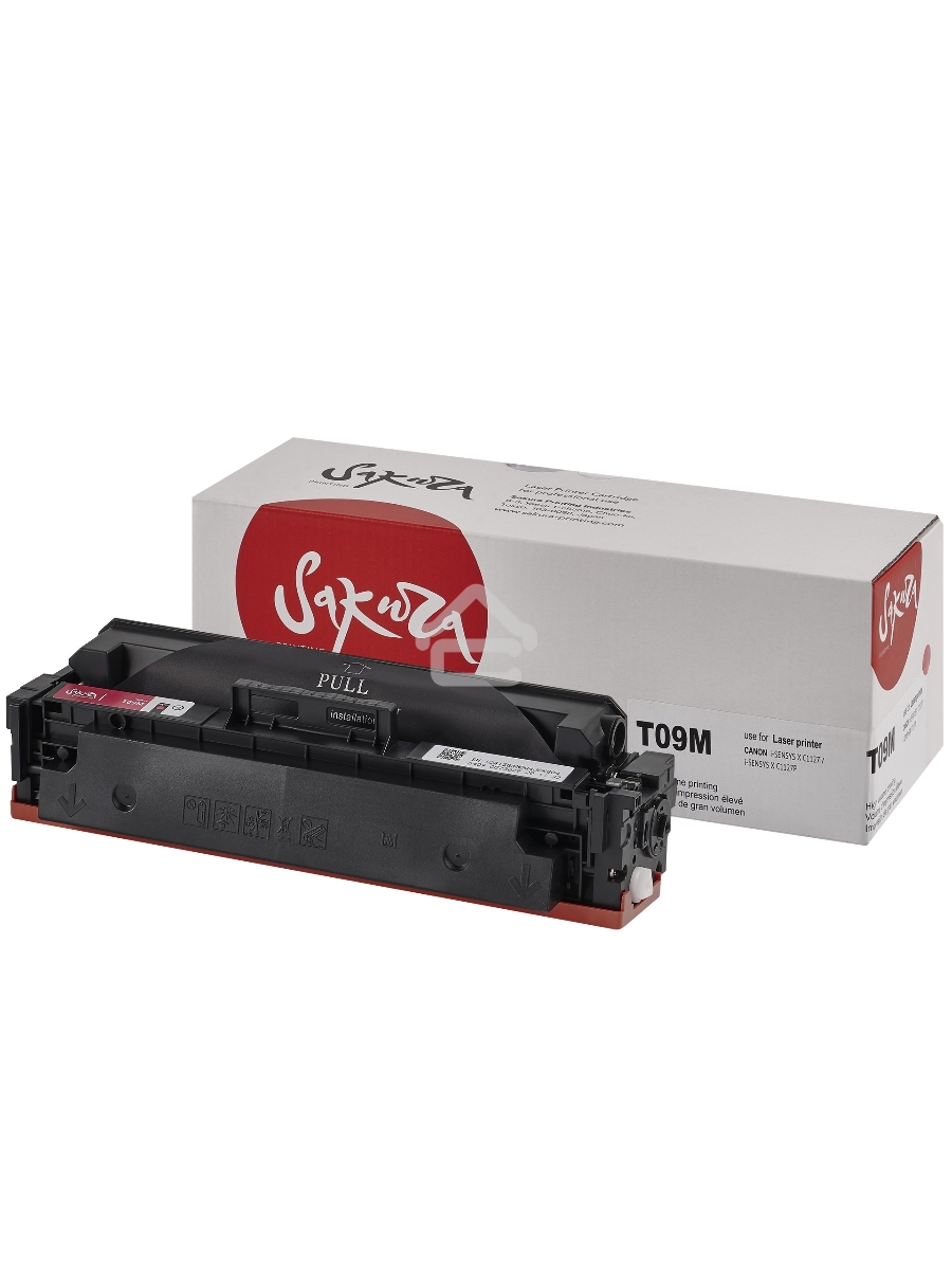 Картридж  Sakura T09M-ECO (3018C006) для Canon, пурпурный, 5900 к. (чип без счетчика копий)