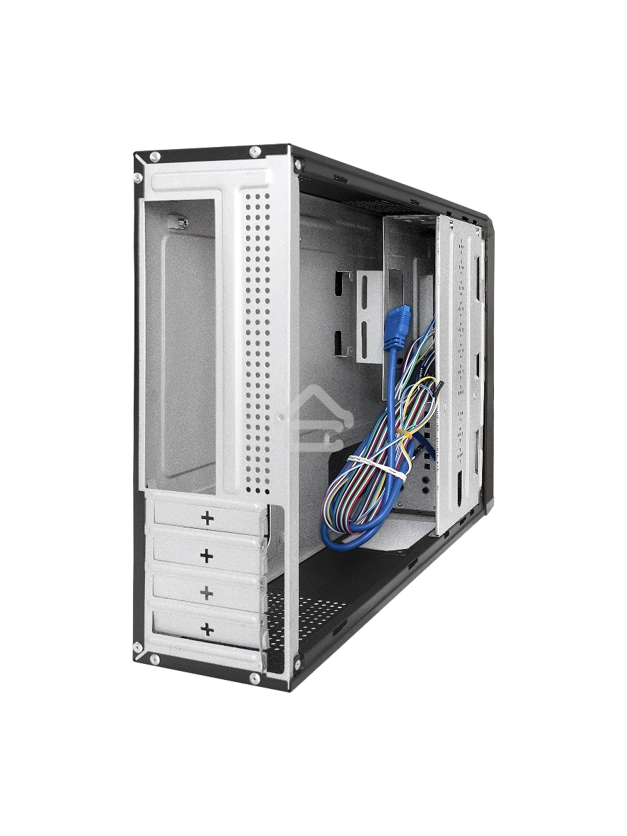Компьютерный корпус Desktop ExeGate MI-207U (mini-ITX/mATX, без БП, 2*USB+1*USB3.0, аудио, черный)