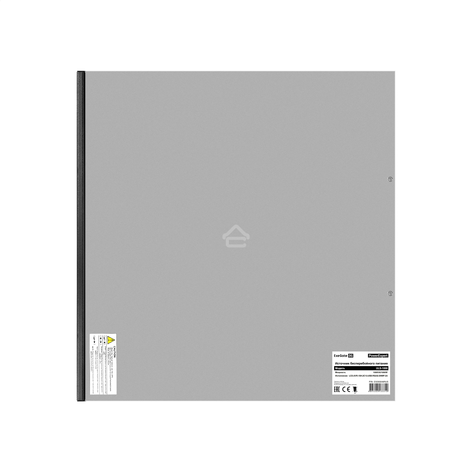 Источник бесперебойного питания On-line ExeGate PowerExpert ULS-1000.LCD.AVR.1SH.2C13.USB.RS232.SNMP.2U <1000VA/1000W, On-Line, PF=1, LCD, 1*Schuko+2*C13, RS232, USB, SNMP-slot, Rackmount 2U/Tower, металлический корпус, Black>