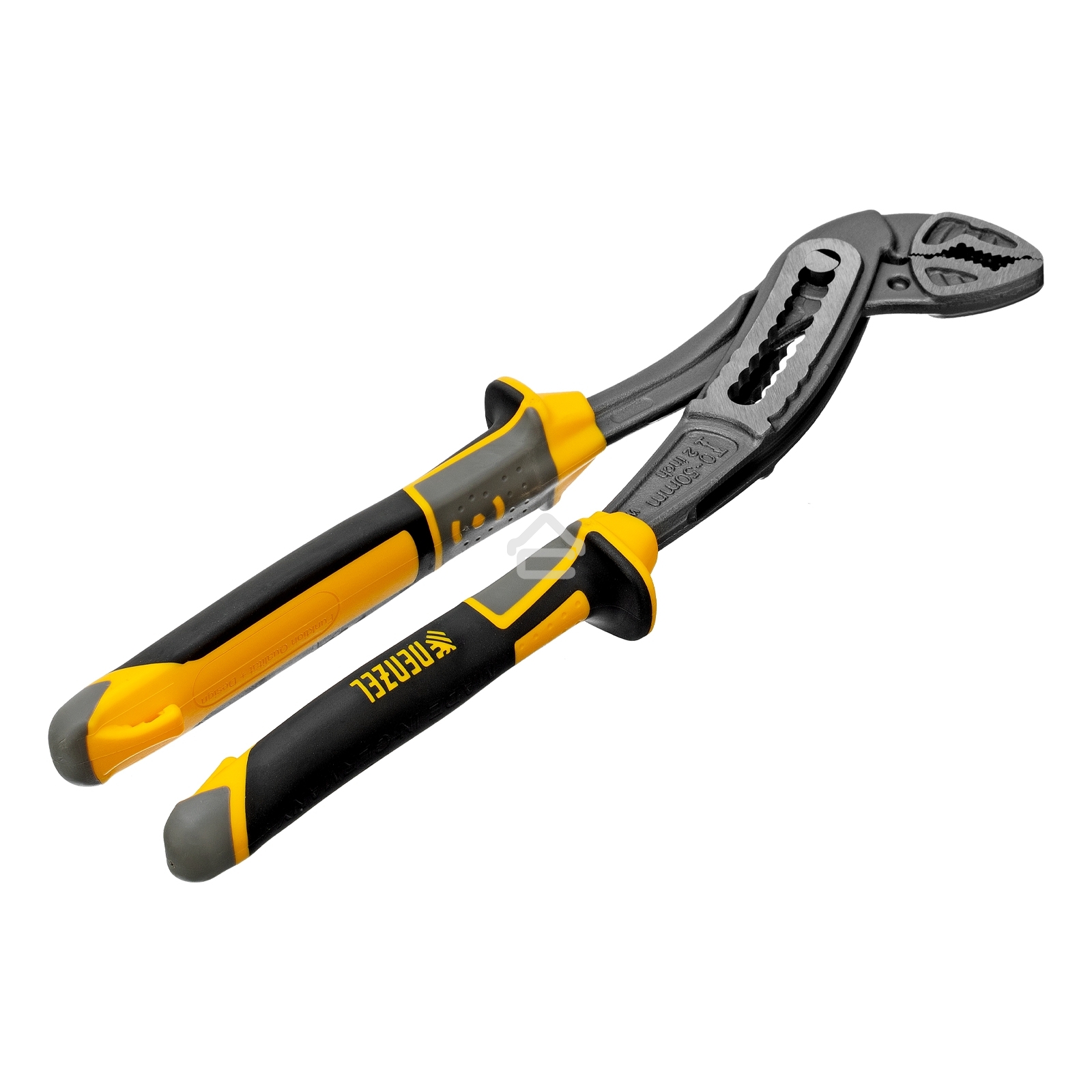 Клещи переставные Denzel трехкомпонентные рукоятки 240 мм