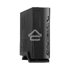 Компьютерный корпус MiniITX ExeGate MI-208 Black, miniITX/mATX, <M400, 80mm>, 2*USB, Audio