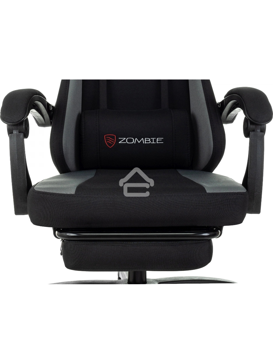 Кресло игровое Zombie Weaver черный/серый