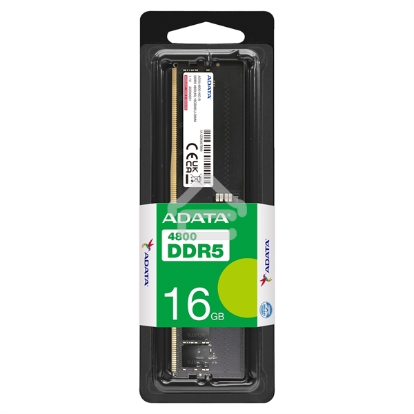 Оперативная память ADATA, DDR5, 16Gb (1x16Gb), 4800MHz, CL40, UDIMM