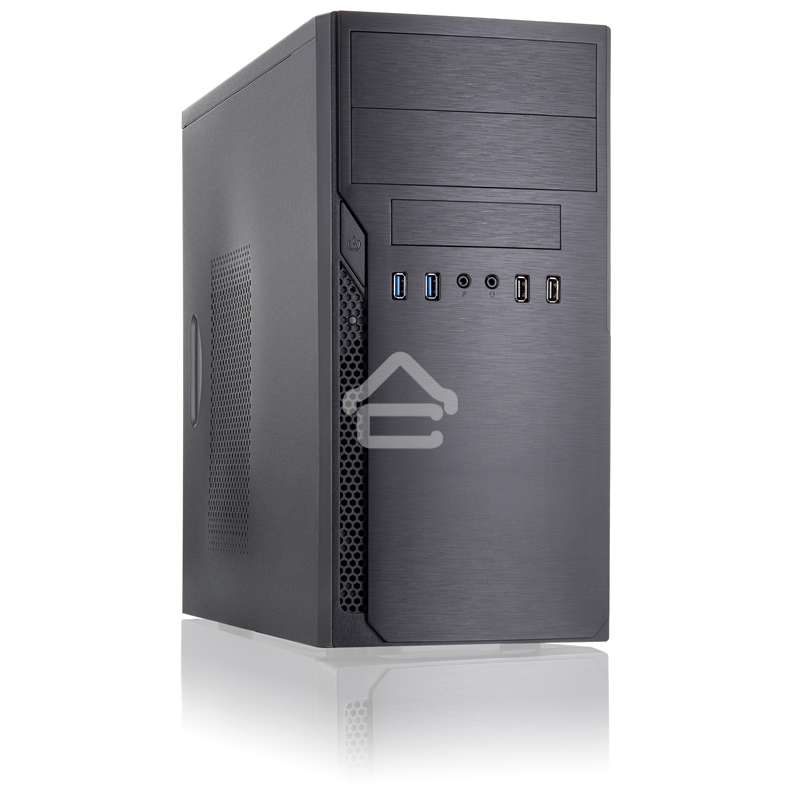 Компьютерный корпус с блоком питания 450Вт. Case Foxline mATX, 450W, 2xUSB3.0, 2xUSB2.0, powercord