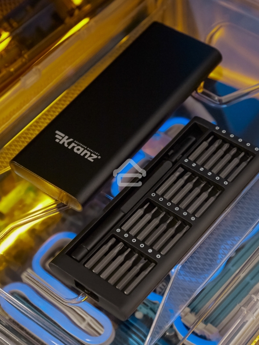 Набор отверток для точных работ KRANZ RA-03, 25 предметов
