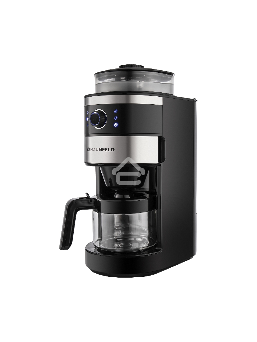 Кофеварка капельная Maunfeld MF-731BK черный, исп. кофе - зерновой/молотый, 0.83 л, 820 Вт.