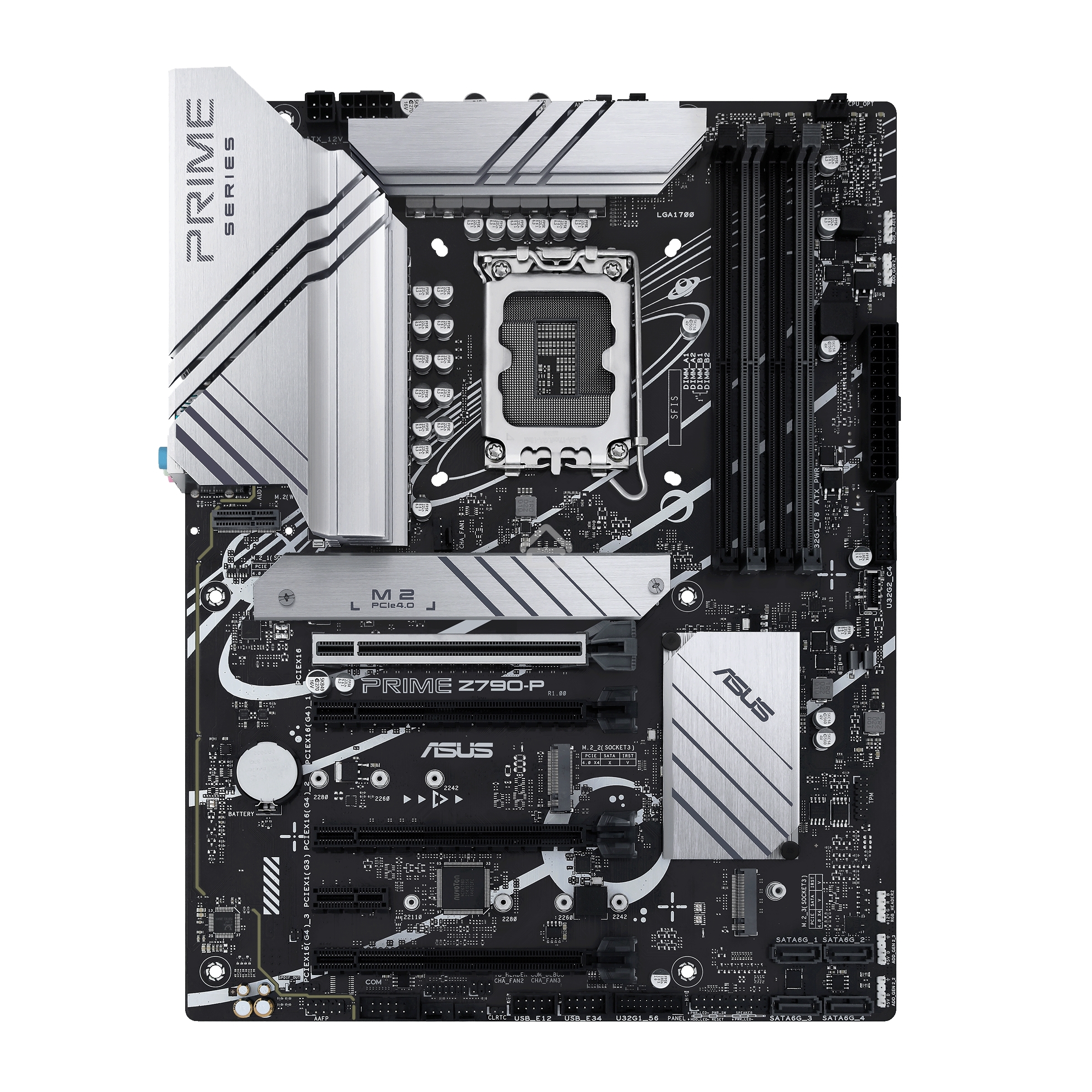 Материнская плата ASUS PRIME Z790-P, LGA 1700, Intel Z790, 4xDDR5, 4xSATA, 3xM.2 PCIe 4.0 x4, 1xPCIe 5.0 x16, 3xPCIe x4, 1xPCIe x1, 1xHDMI, 1xDP, 1xUSB-C 3.2 Gen 2x2, 1xUSB 3.2 Gen 2, 2xUSB 3.2 Gen 1, 4xUSB 2.0, 1x 2.5Gb LAN, 3x3.5 мм, 7.1, ATX