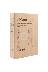 Масляный обогреватель MTX OCH-2000, белый, 2000 Вт, 20 м2, термостат