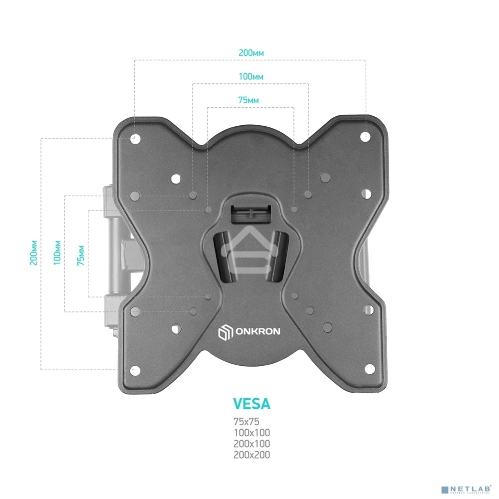 Кронштейн ONKRON M4S для телевизора 17
