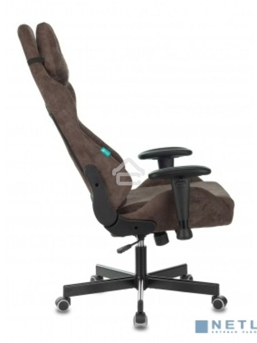 Кресло игровое Бюрократ VIKING KNIGHT LT10 FABRIC коричневый крестовина металл/пластик