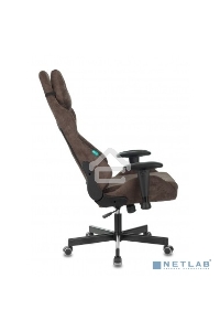 Кресло игровое Бюрократ VIKING KNIGHT LT10 FABRIC коричневый крестовина металл/пластик