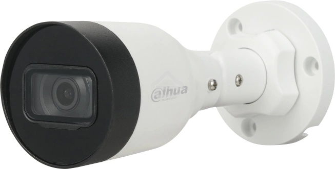 Уличная цилиндрическая IP-видеокамера DAHUA DH-IPC-HFW1230S1P-0280B-S6 2Мп, 1/2.8” CMOS, объектив 2.8мм, детектор человка, ИК-подсветка до 30м, IP67, корпус: металл, пластик