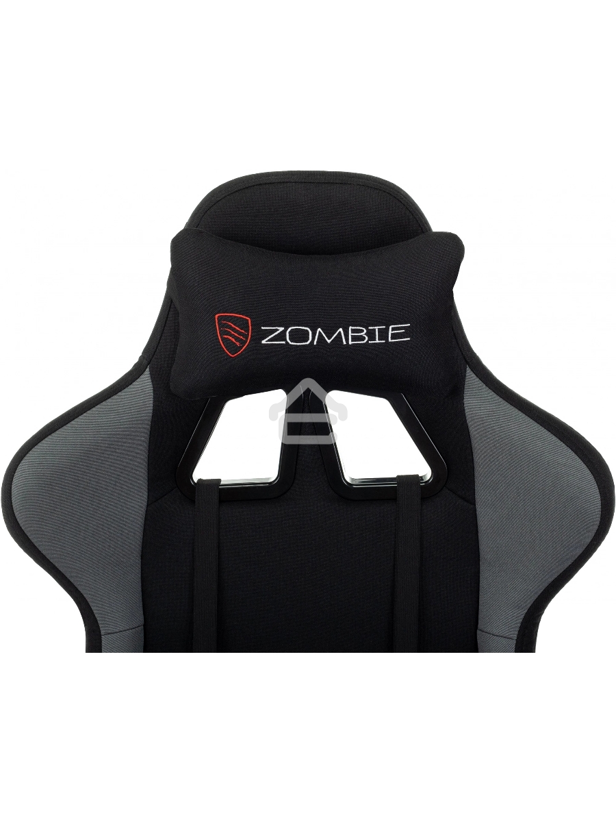 Кресло игровое Zombie Weaver черный/серый