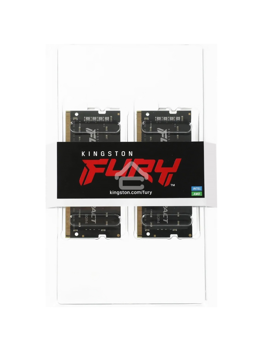 Оперативная память Kingston Fury Impact, DDR5, 32GB (2x16GB), 6000MHz, CL38, ECC SO-DIMM