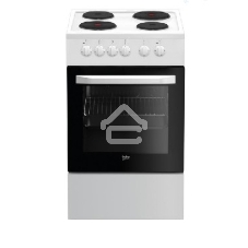 Плита электрическая Beko FFSS56000W белый, конфорок 4 шт, духовка 60 л, 50 см x 85 см x 60 см