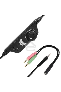Гарнитура игровая Crown CMGH-2002 черный/зеленый