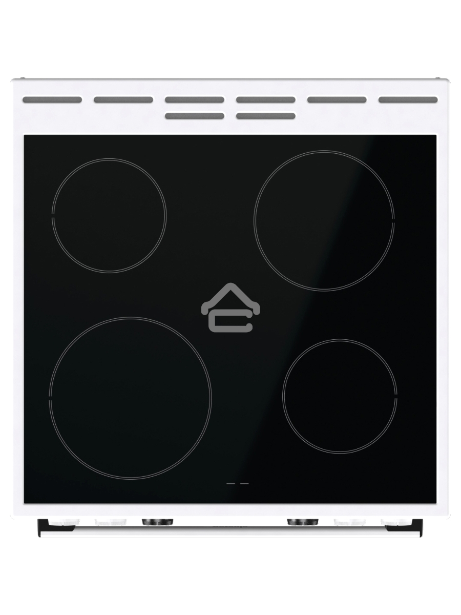Плита электрическая Gorenje GEC6C40WD белый, конфорок 4 электрических, духовка 71 л, 60 см x 85 см x 60 см