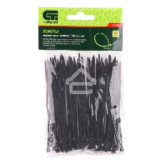 Хомуты Сибртех, 100 х 2,5 мм, пластиковые, черные, 100 шт.