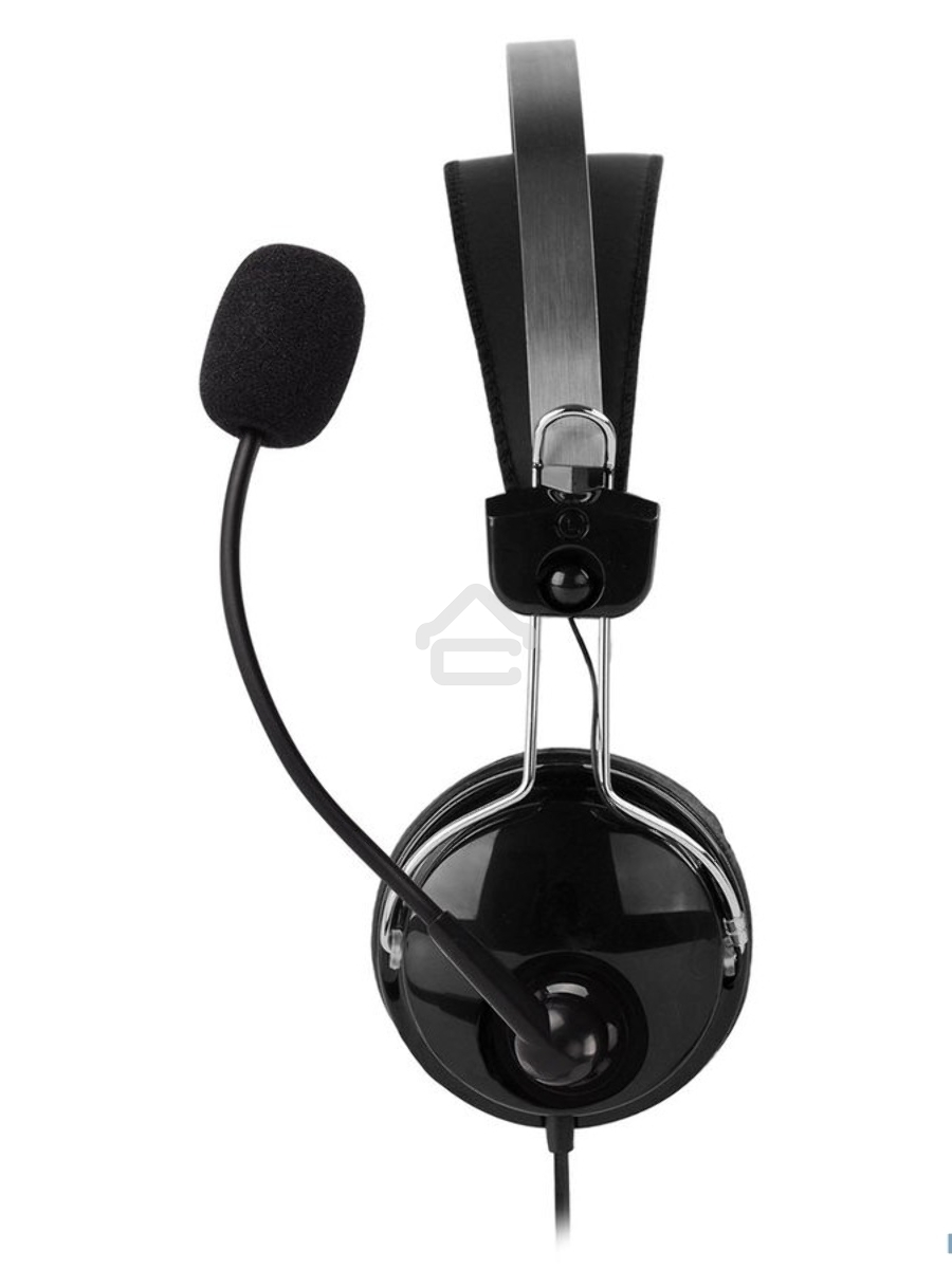 Наушники с микрофоном A4Tech HU-7P черный 2м накладные USB оголовье