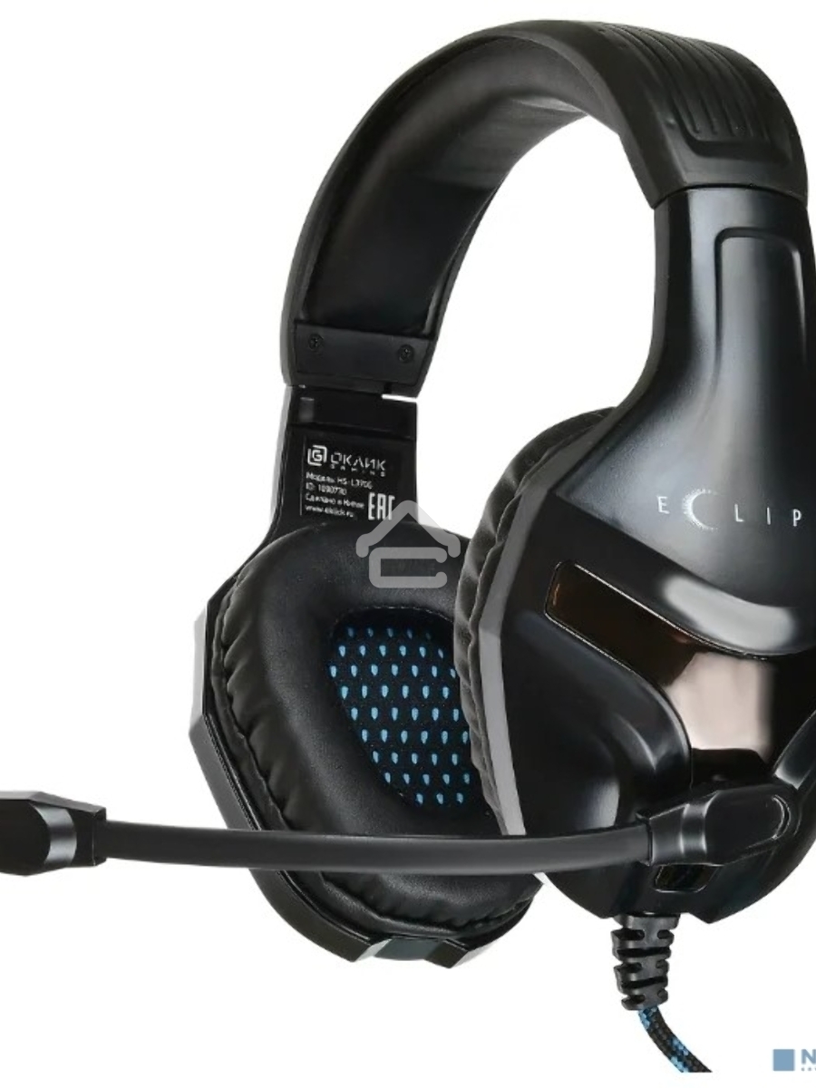 Наушники с микрофоном Oklick HS-L370G ECLIPSE черный 1.9м мониторы оголовье