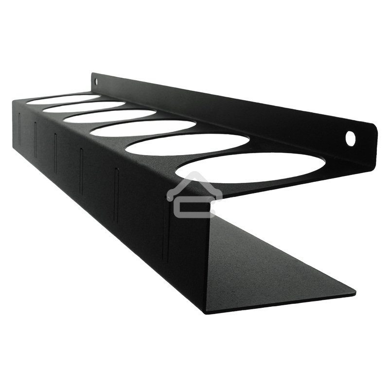 Держатель-органайзер Rexant для баллончиков, настенный, с крючками, черный