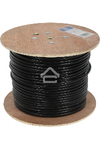 Кабель сетевой Ningbo FTP 4 пары cat5E solid 0.5мм Cu molded 305м серый outdoor стальной трос