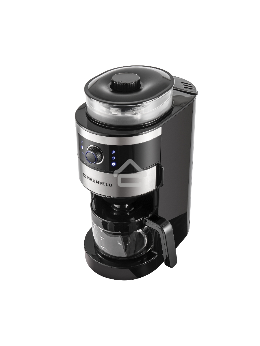 Кофеварка капельная Maunfeld MF-731BK черный, исп. кофе - зерновой/молотый, 0.83 л, 820 Вт.