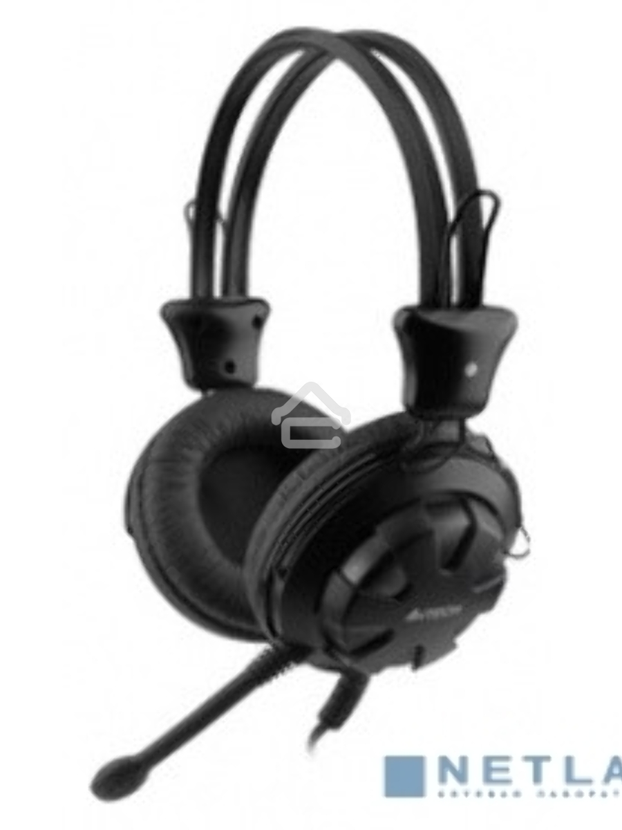 Наушники с микрофоном A4Tech HS-28 черный 1.8м мониторы оголовье (HS-28 (BLACK))