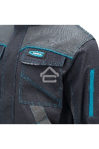 Куртка профессиональная рабочая, 97% хлопок 3% спандекс, XXXL  Gross