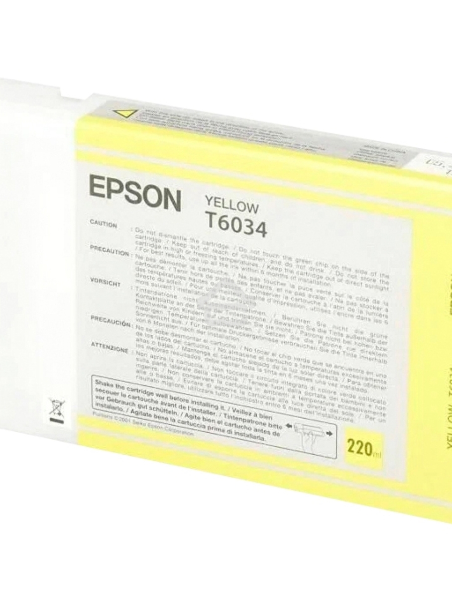 Картридж струйный Epson C13T603400 желтый для Epson St Pro 7880/9880 (220мл)
