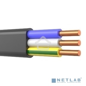 Кабель силовой медный ВВГ-Пнг(А)-LS 3x2,5 мм², длина 50 метров, ГОСТ 31996-2012, ТУ 16.К71-310-2001 Rexant