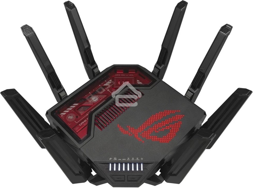 Маршрутизатор ASUS GT-BE19000, черный/красный, 90IG0850-MO9A0V