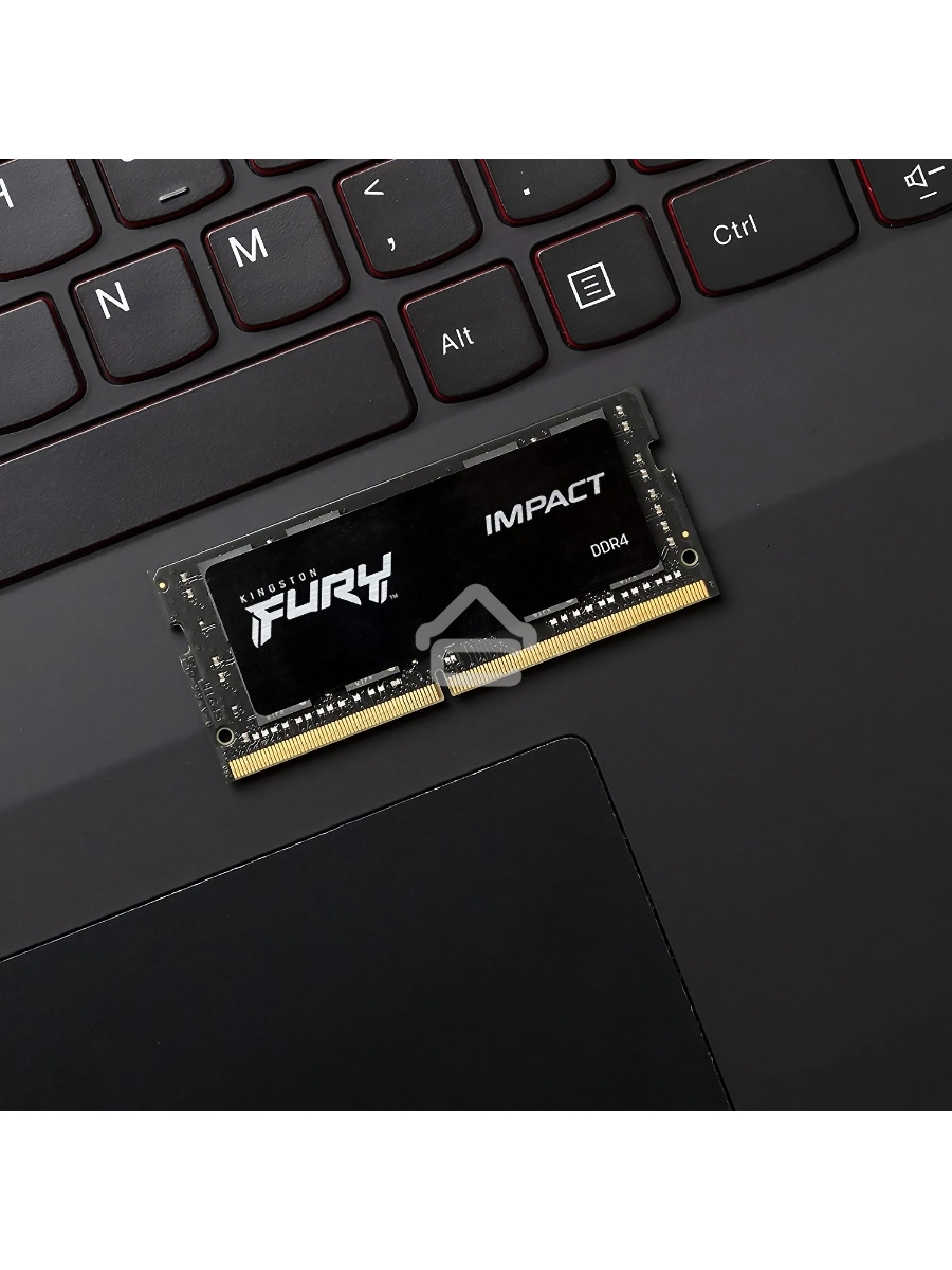 Оперативная память Kingston Fury Impact, DDR5, 32GB (2x16GB), 6000MHz, CL38, ECC SO-DIMM