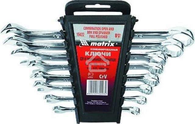 Набор комбинированных ключей MATRIX 15402 (6 - 17 мм)6 шт.