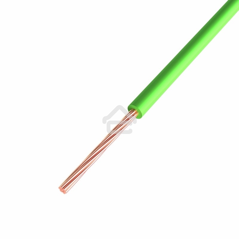 Провод ПГВА Rexant 1х0.50 мм², Cu, зеленый, бухта 500 м