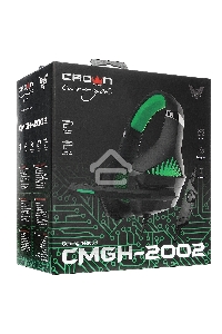 Гарнитура игровая Crown CMGH-2002 черный/зеленый
