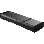 Флеш диск Netac U351, NT03U351N-256G-30BK, 256Gb, USB3.0, с колпачком, металлическая чёрная