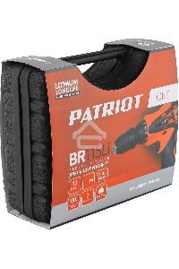 Дрель-шуруповерт Patriot BR 115Li, Аккумуляторная, 16В, 2 АКБ, Кейс