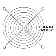 Решетка для вентилятора 120x120 ExeGate EG-120MR (120x120 мм, металлическая, круглая, никель)