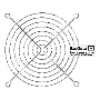 Решетка для вентилятора 120x120 ExeGate EG-120MR (120x120 мм, металлическая, круглая, никель)