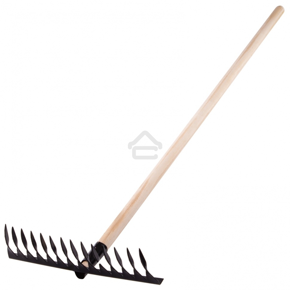 Грабли Сибртех 14-зубые, 350 мм, с черенком, витые